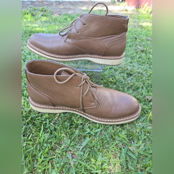 Flex Step Brown Chuck Boots Suede Ankle-High Mens Size 8.5 - Picture 3 of 5